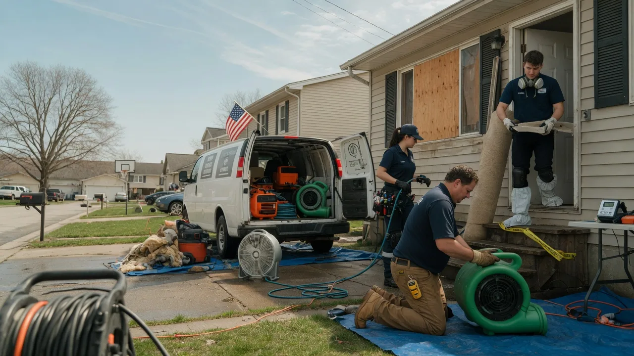 Water Damage Restoration in Findlay, IL near me